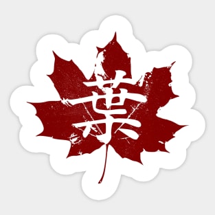 Japanese Maple Leaf T-Shirt, Her or His Gift, Canadian Maple Sticker